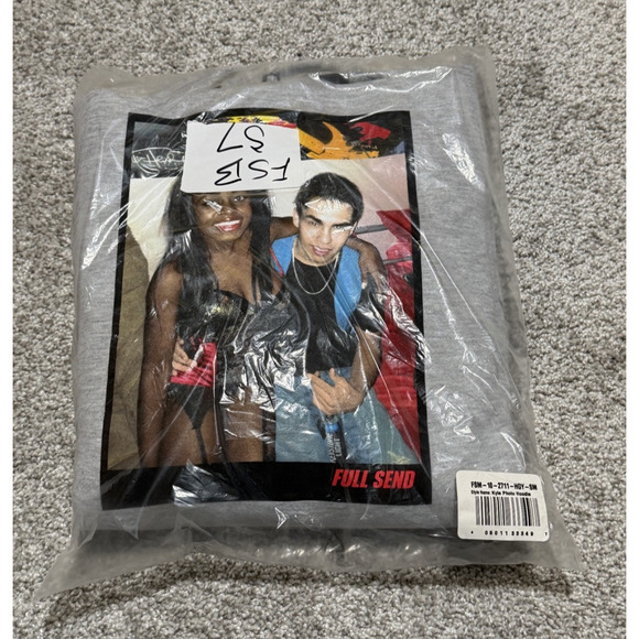 NEW Full Send Retro Kyle Stripper Hooker Graphic Hoodie Sweatshirt Size Small - Picture 2 of 8